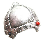 Casque de chevalier argent enfant matériau robuste Luxe
