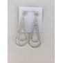 boucles d'oreilles en strass