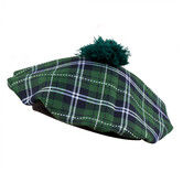 Béret Mme Tartan vert