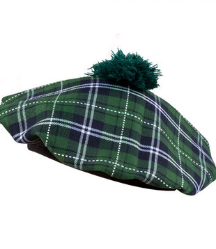 Beret Mrs Tartan green