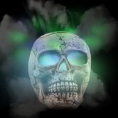 Skull 15.2cm with smoke