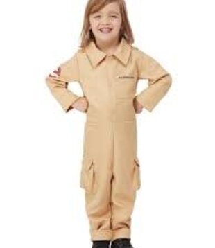 Ghostbusters jumpsuit met geprinte rugzak kleuter S(4-6)