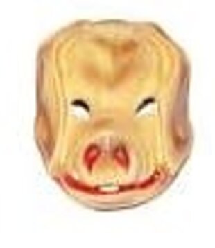 masque de cochon en plastique
