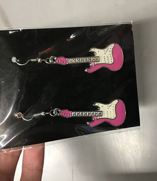 earrings guitar