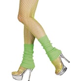 leg warmers fluorescent green