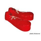 shoe covers clown red