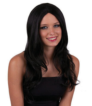 wig long black