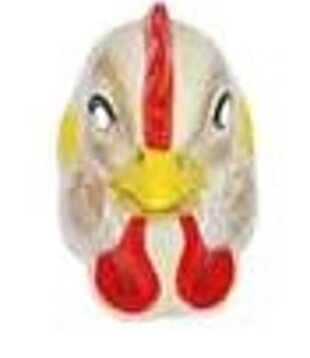 masque de poulet en plastique