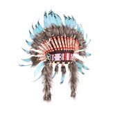 Headdress Indian deluxe "Apache"