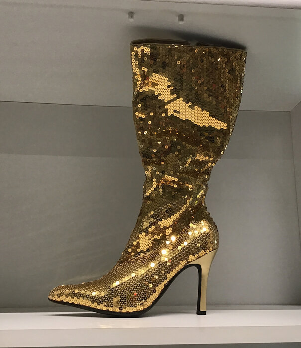 sequin glitter boots