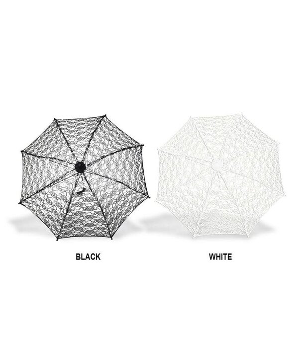 parapluie dentelle noir 77 cm