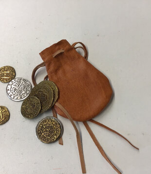 money bag with coins