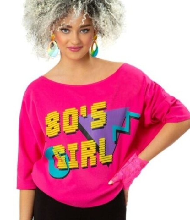 eighties printed bat wing t-shirt