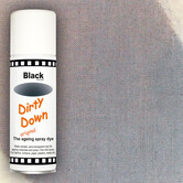 Dirty Down ; water-soluble spray to dirty clothes