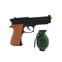 pistolet et grenade à main en PVC