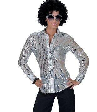 Chemise Disco Argent