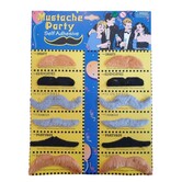 Moustaches multicolores 12 pièces