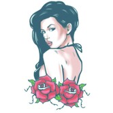 tattoo FX Biker Rose Pin Up
