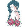 tatouage FX Biker Rose Pin Up