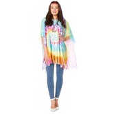 Poncho hippie des années 70 (taille unique)