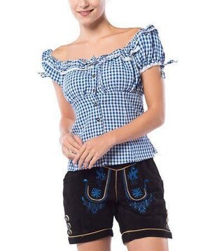 Lederhose Hannelore Kort Bruin Dames