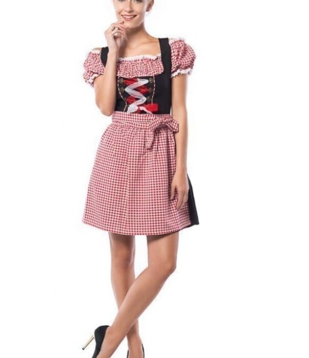 Dirndl Anne-Ruth Noir/Rouge L