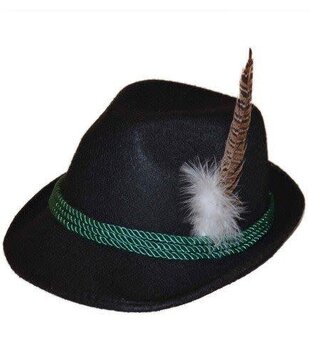 chapeau tyrolien noir