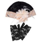 Set of Charleston lace hat and gloves
