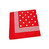 farmer's handkerchief with pom-poms handkerchief 50 x 50cm