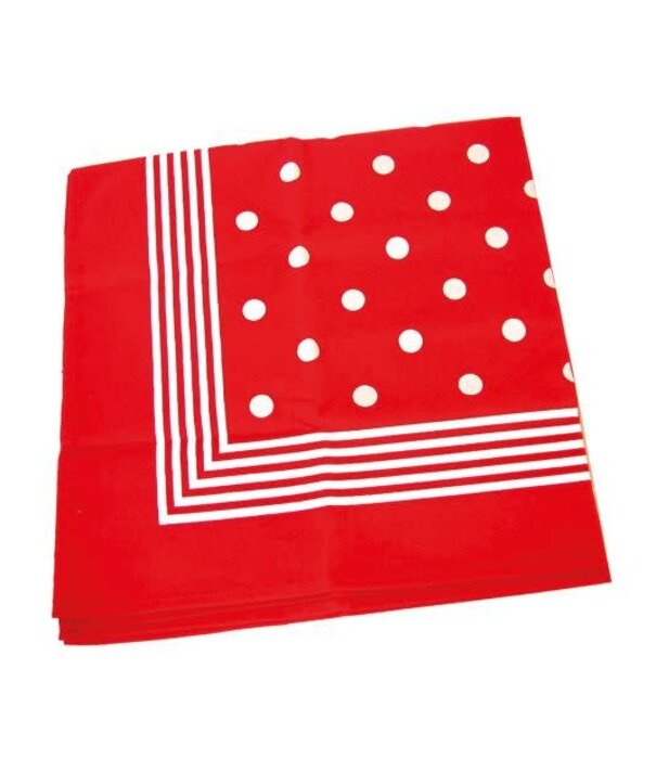 Funny Fashion farmer's handkerchief with pom-poms handkerchief 50 x 50cm