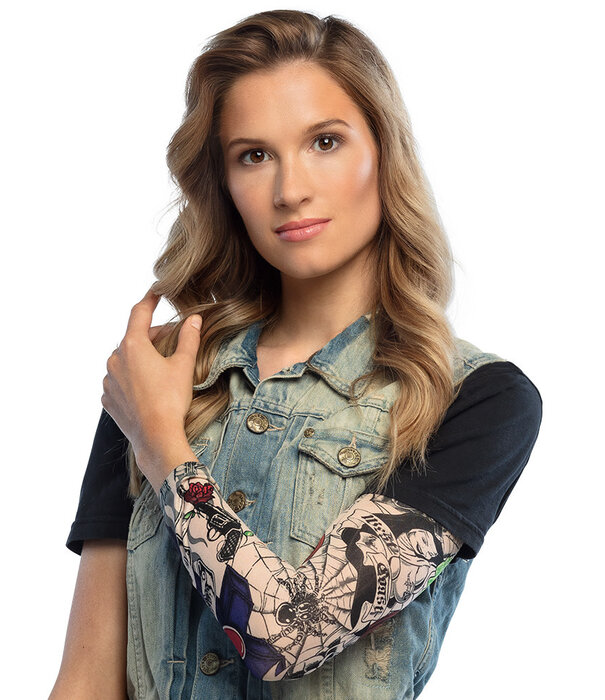 Tatoeage mouw "West Coast"(1stuk)