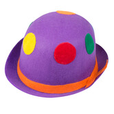 chapeau melon clown (1 pièce)