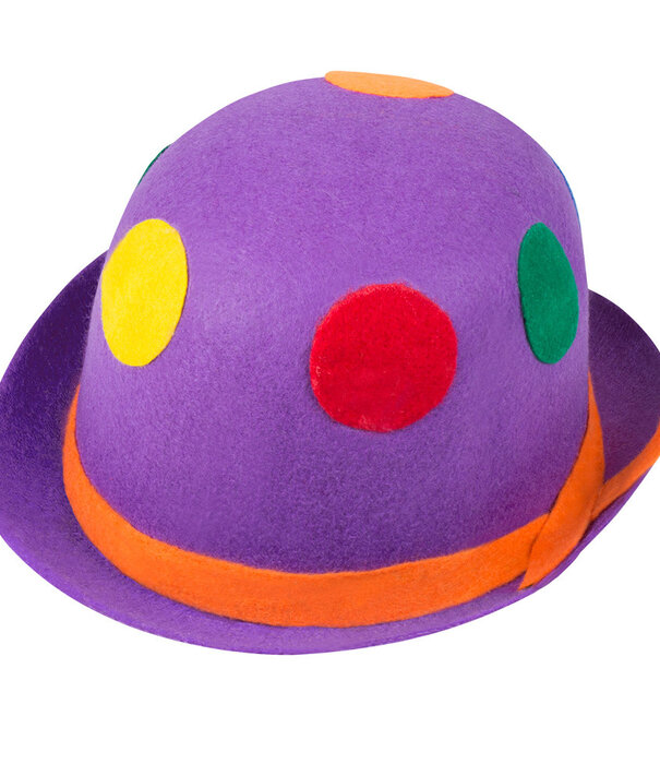 chapeau melon clown (1 pièce)