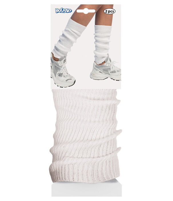 leg warmers basic white