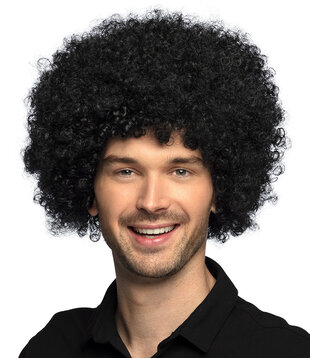 Pruik Groove zwart / afro