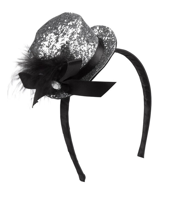 glitter hat on tiara (1 piece)