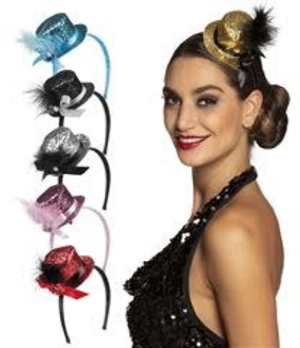 chapeau à paillettes sur diadème (1 pièce)