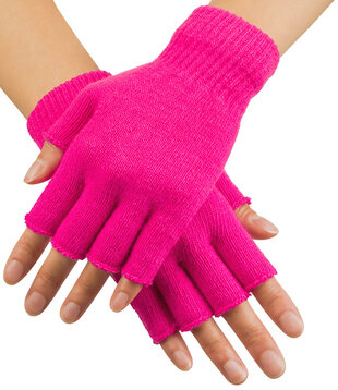 fingerless gloves fluorescent