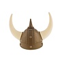 Viking helmet with gold horns