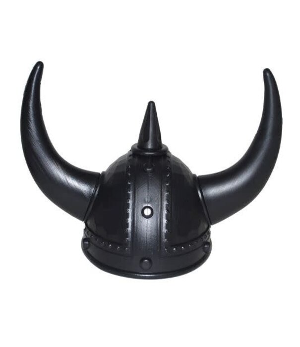 Funny Fashion casque viking noir avec cornes