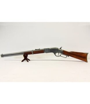 Winchester USA 1866 Rifle (Silver) Metal & Wood Denix