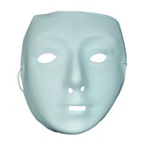 masque blanc en plastique