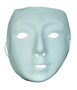 masque blanc en plastique