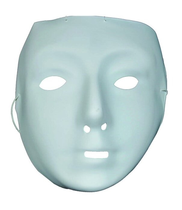 Funny Fashion masque blanc en plastique