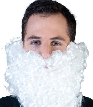 kabouterbaard krul wit