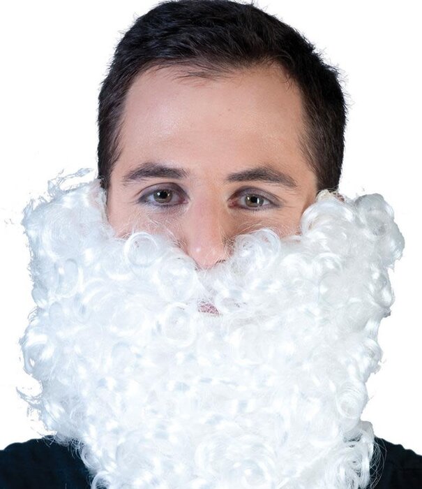 kabouterbaard krul wit