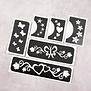 Temporary tattoo stencil set/ sjablonen glitter tattoos FESTIVAL 1