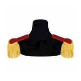 Luxe epauletten rood/goud