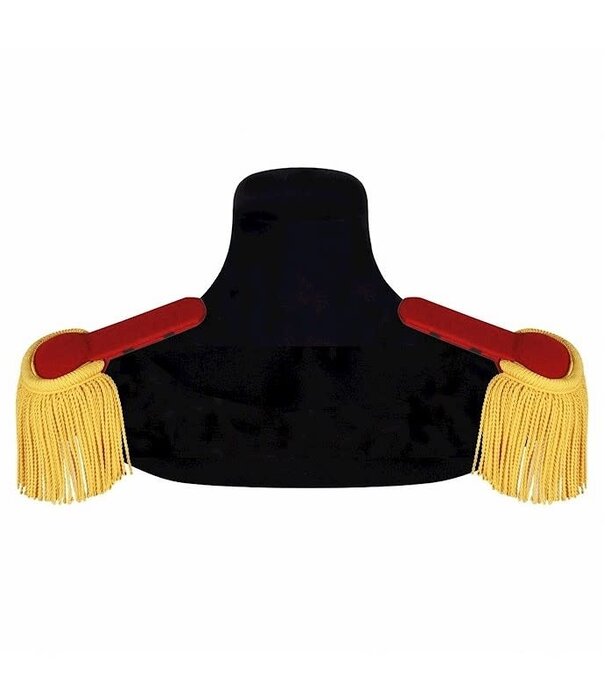 Luxe epauletten rood/goud