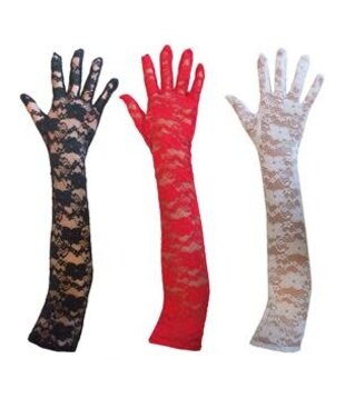 Handschoenen kant 45 cm